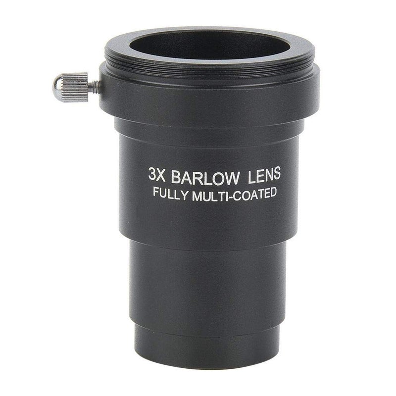 Oumij 3X Barlow Lens, Metal Optical Glass Telescope Barlow Lens, Telescope Accessory, M42x0.75 Thread Interface for 1.25 Inch Astronomical Telescope Eyepieces - Image 1